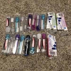 mix lot of 20 travel toothbrushes You Get Every Thing Picture